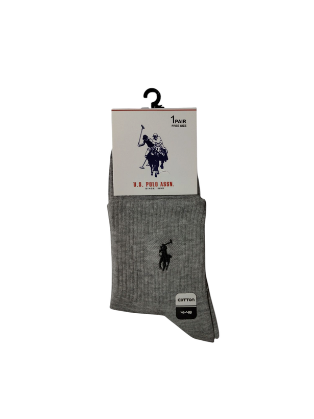جوراب اسپرت نخ پنبه درجه یک نیمساق مردانه گلدوزی POLO