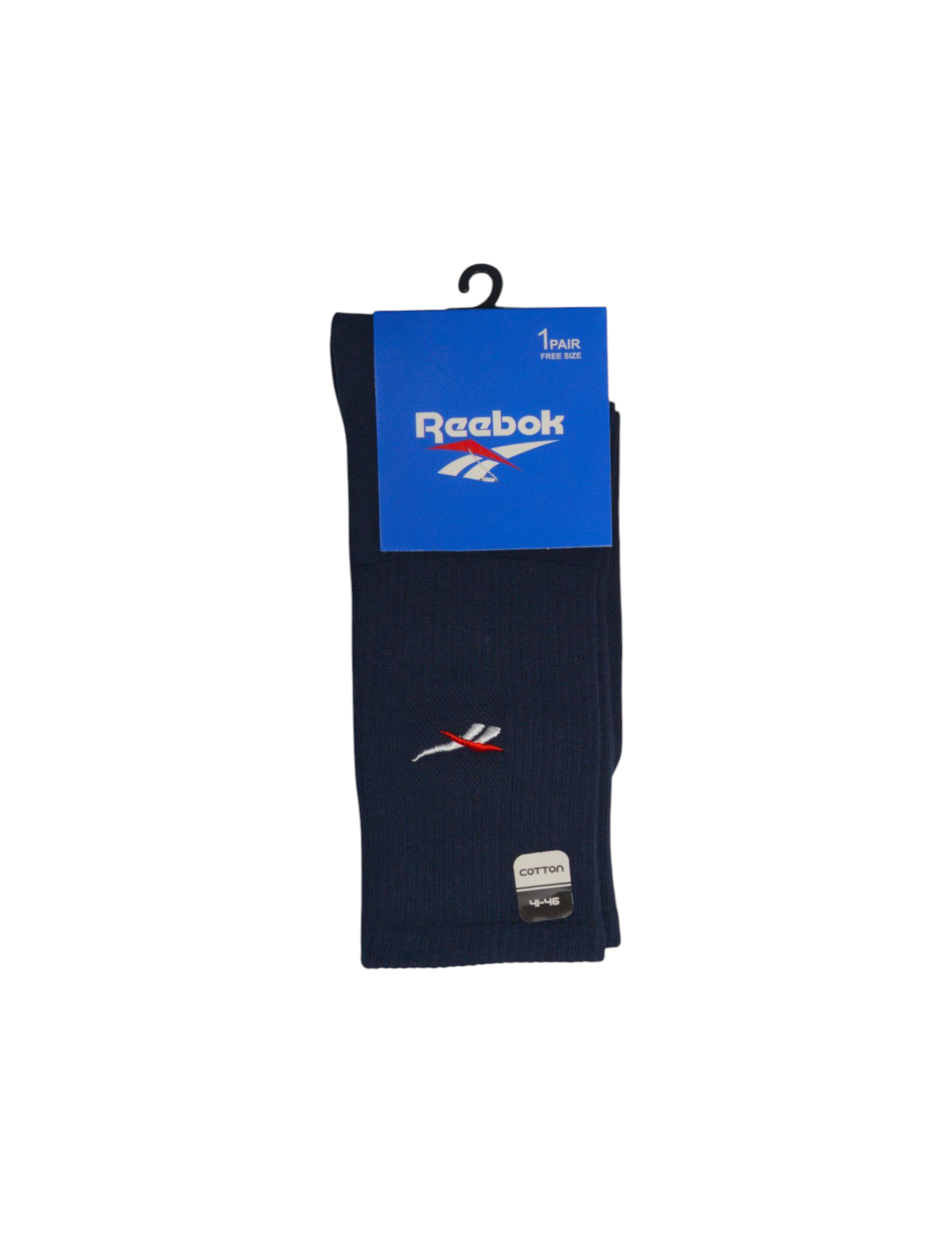 جوراب اسپرت نخ پنبه درجه یک ساقدار مردانه گلدوزی Reebok