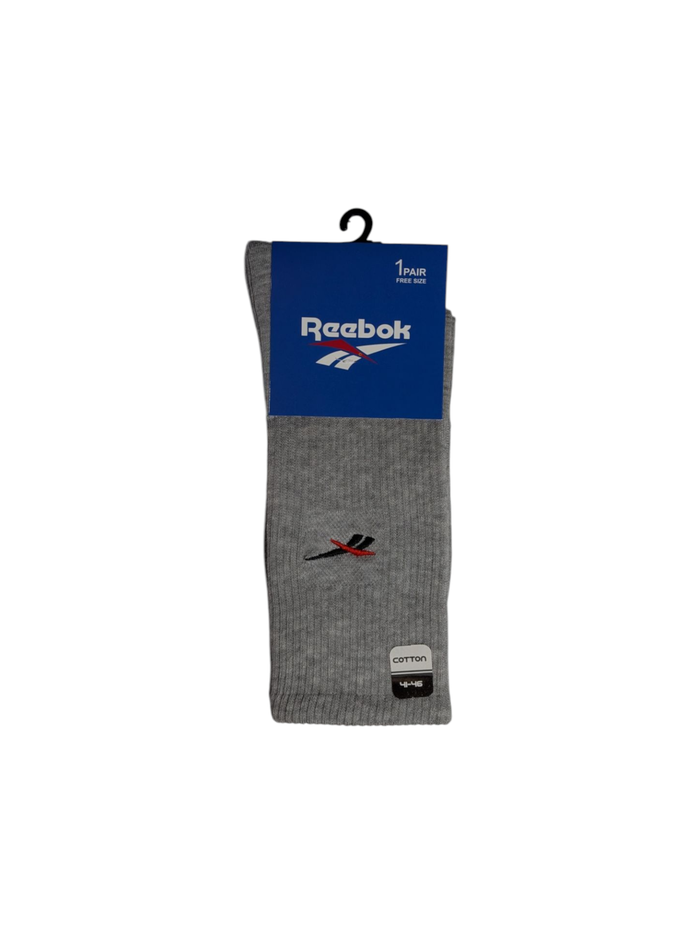 جوراب اسپرت نخ پنبه درجه یک ساقدار مردانه گلدوزی Reebok