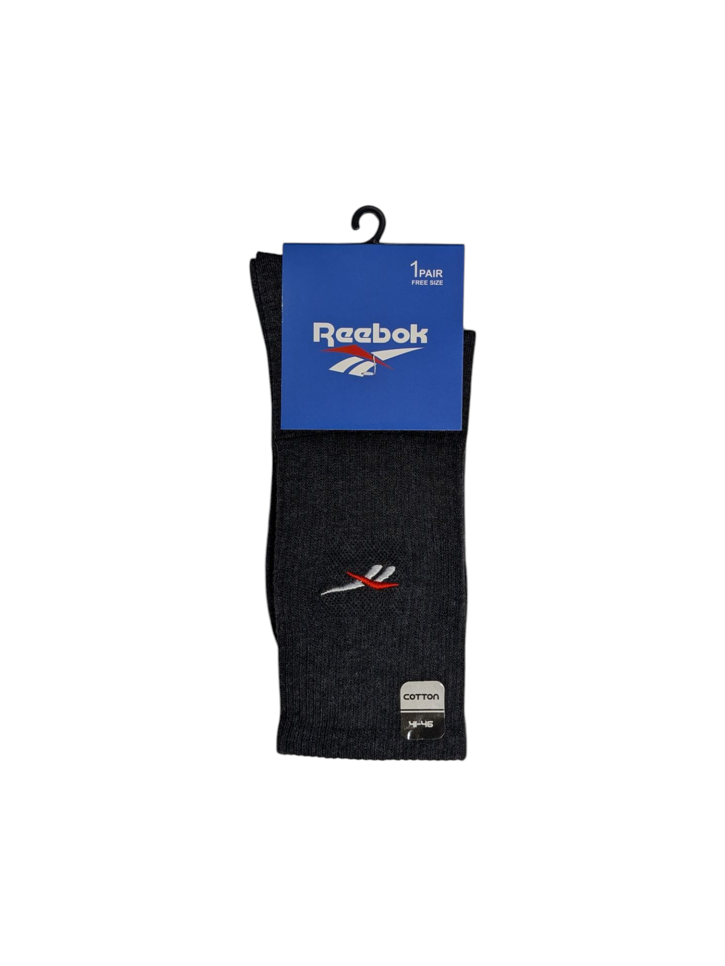 جوراب اسپرت نخ پنبه درجه یک ساقدار مردانه گلدوزی Reebok