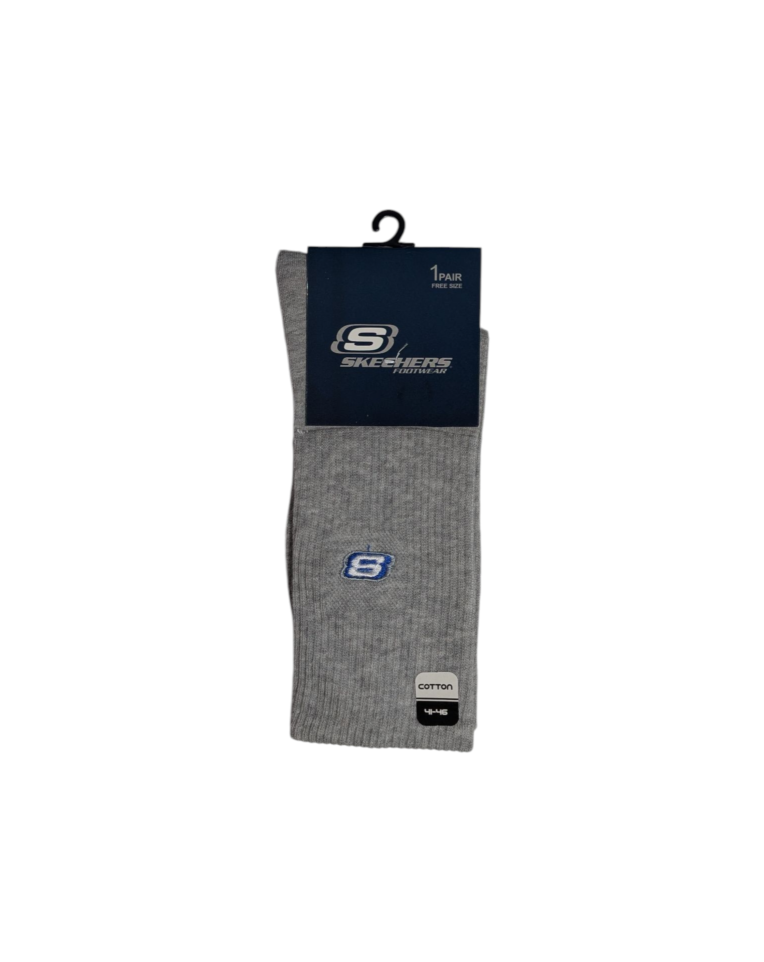 جوراب اسپرت نخ پنبه درجه یک ساقدار مردانه گلدوزی SKECHERS
