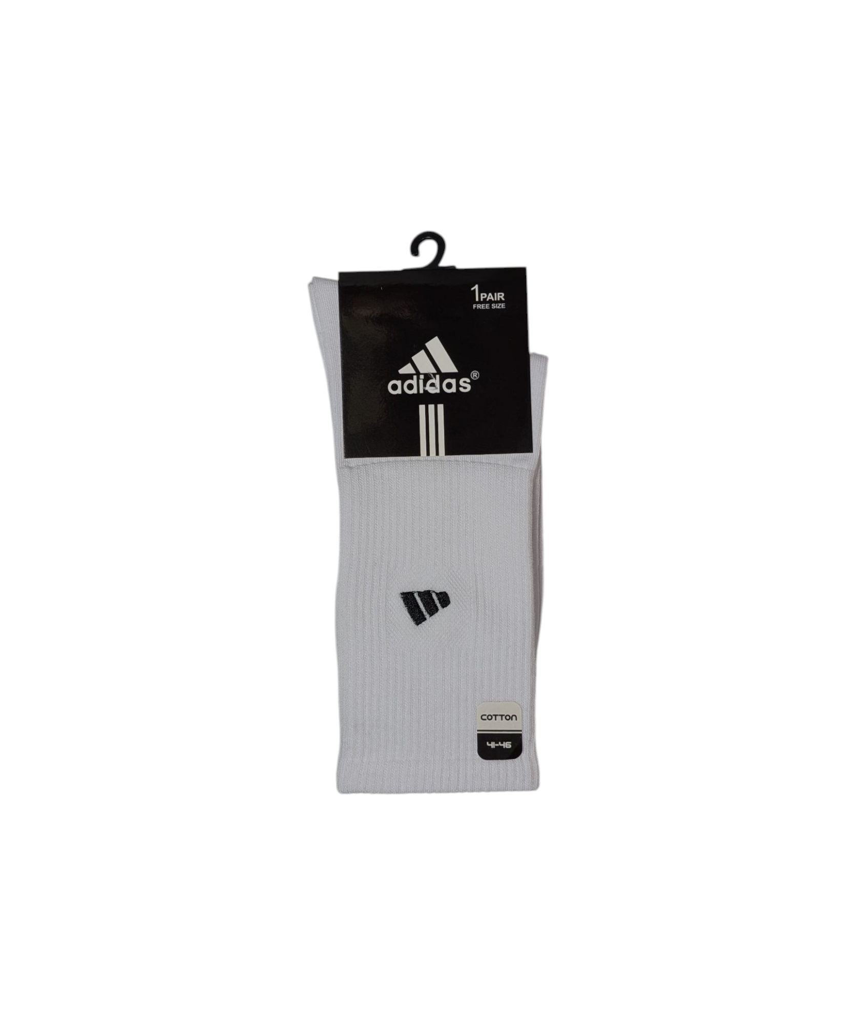 جوراب اسپرت نخ پنبه درجه یک ساقدار مردانه گلدوزی adidas
