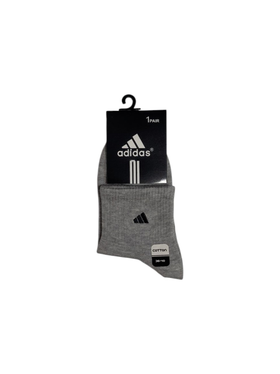 جوراب اسپرت نخ پنبه درجه یک نیمساق زنانه گلدوزی adidas