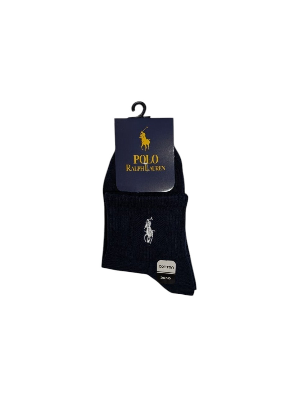 جوراب اسپرت نخ پنبه درجه یک نیمساق زنانه گلدوزی POLO