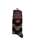 جوراب کلاسیک اعلا نخ پنبه درجه یک ترک ساقدار مردانه iNFiNiTY طرح برگ پاییزی