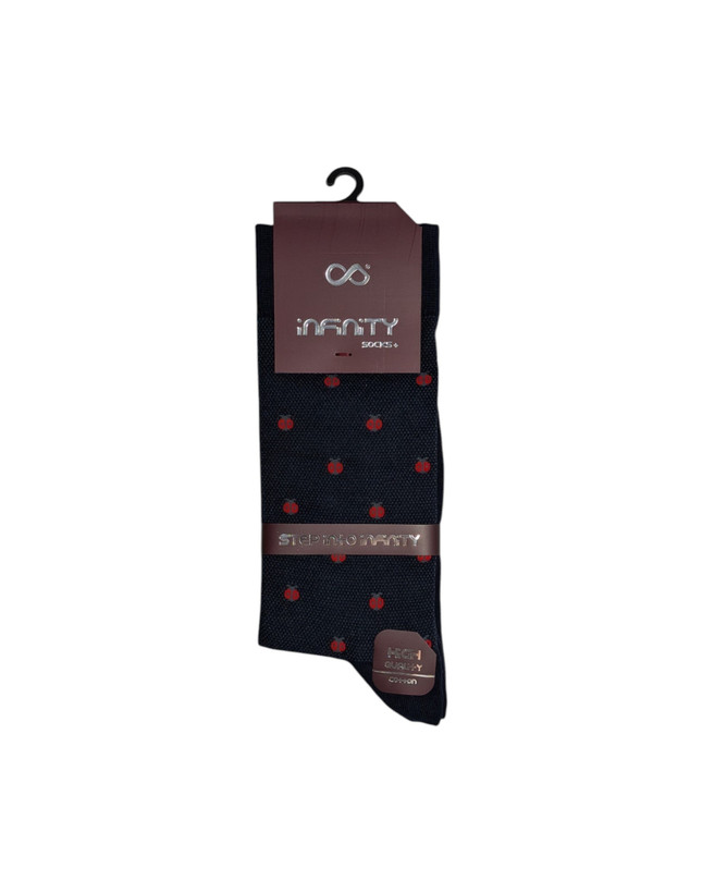 جوراب کلاسیک اعلا نخ پنبه درجه یک ترک ساقدار مردانه iNFiNiTY طرح کفشدوزک